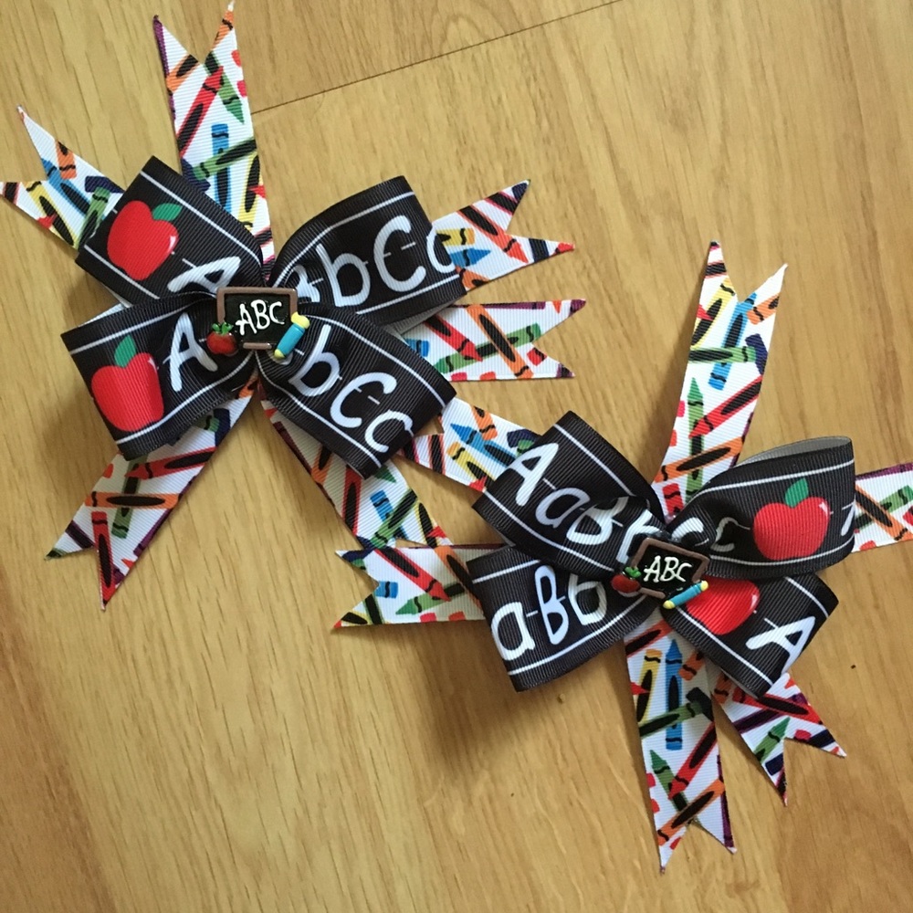 Back to school Hairbows